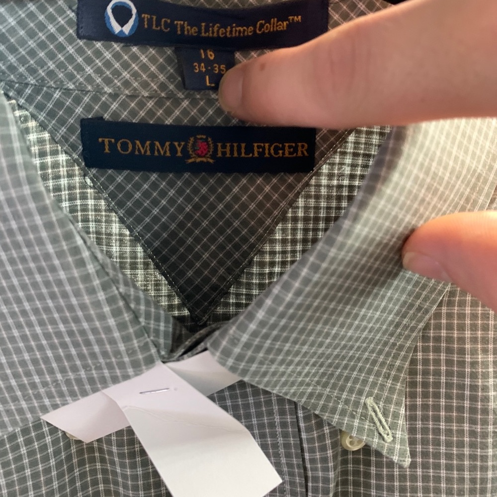 Tommy Hilfiger TLC LS button down dress. Sz large